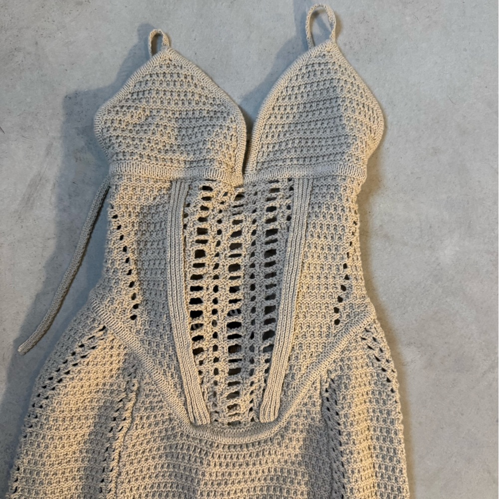 Xanthe Beige Maxi Dress - Picture 3 of 9